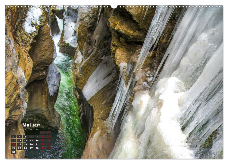 Winterzauber in der Breitachklamm bei Oberstdorf (CALVENDO Wandkalender 2027)