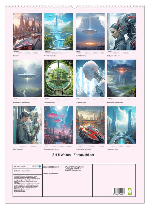 Sci-fi Welten - Fantasiebilder (CALVENDO Wandkalender 2027)