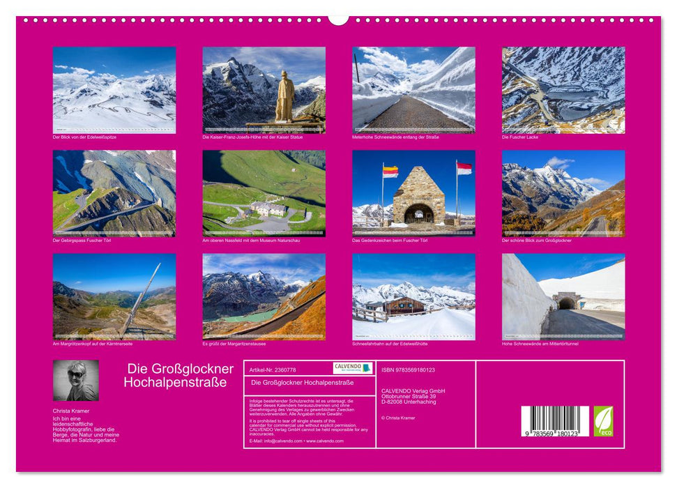 Die Großglockner Hochalpenstraße (CALVENDO Premium Wandkalender 2027)