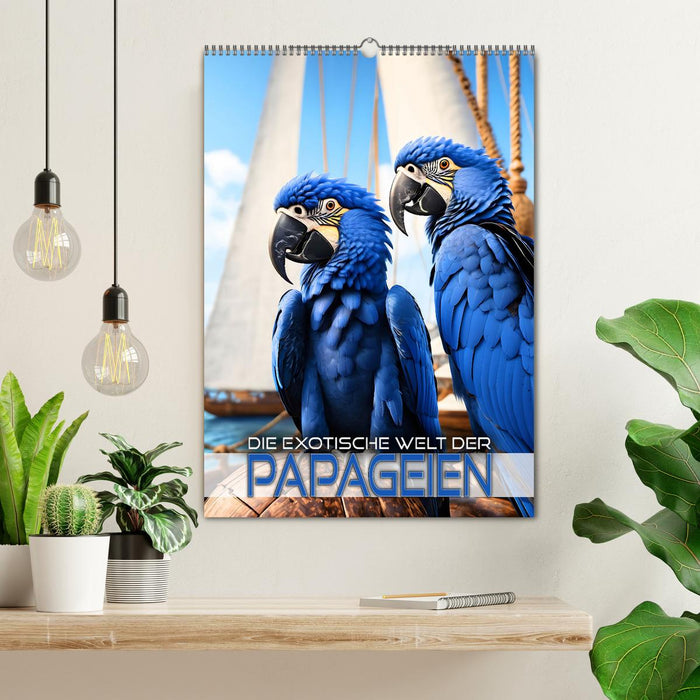 Die exotische Welt der Papageien (CALVENDO Wandkalender 2027)