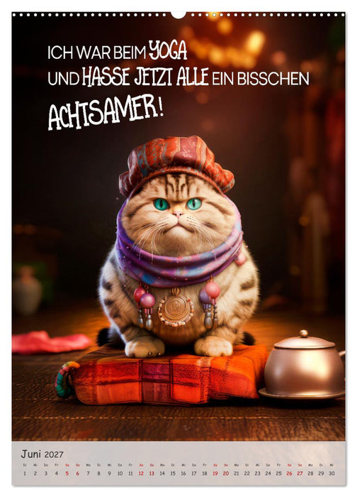 COOLE KATZEN Sprücheklopfer (CALVENDO Wandkalender 2027)