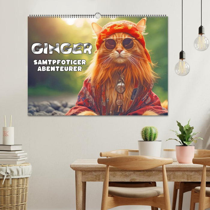 Ginger - Samtpfotiger Abenteurer (CALVENDO Wandkalender 2027)