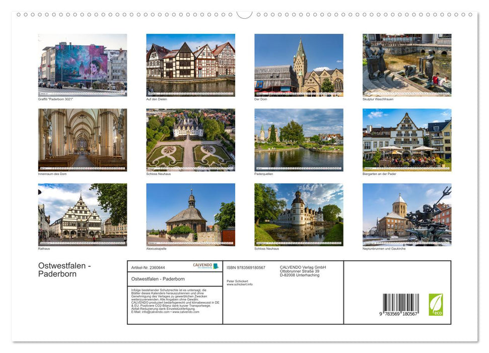 Ostwestfalen - Paderborn (CALVENDO Premium Wandkalender 2027)