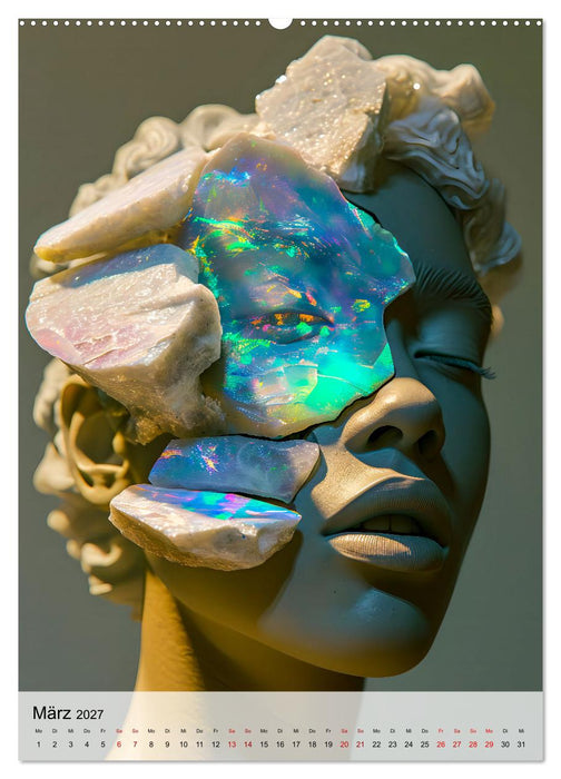 Edelsteine - Inspirierende Mineralien und Kristalle (CALVENDO Premium Wandkalender 2027)