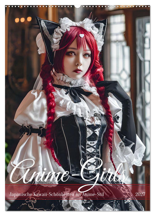 Anime-Girls - Japanische Kawaii-Schönheiten im Anime-Stil (CALVENDO Wandkalender 2027)