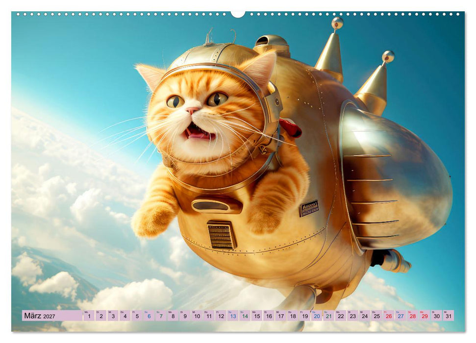 Ginger - Samtpfotiger Abenteurer (CALVENDO Premium Wandkalender 2027)