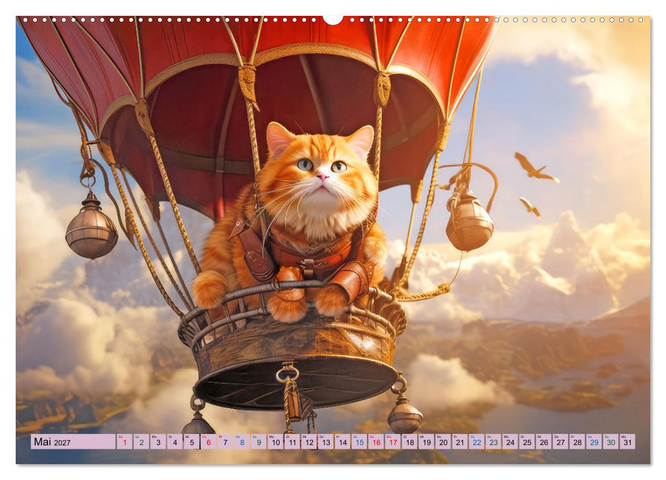 Ginger - Samtpfotiger Abenteurer (CALVENDO Premium Wandkalender 2027)