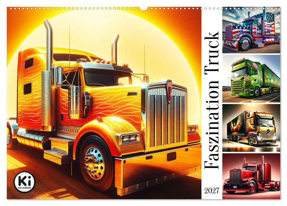 Faszination Truck: KI-Designs von Lack und Leistung (CALVENDO Wandkalender 2027)