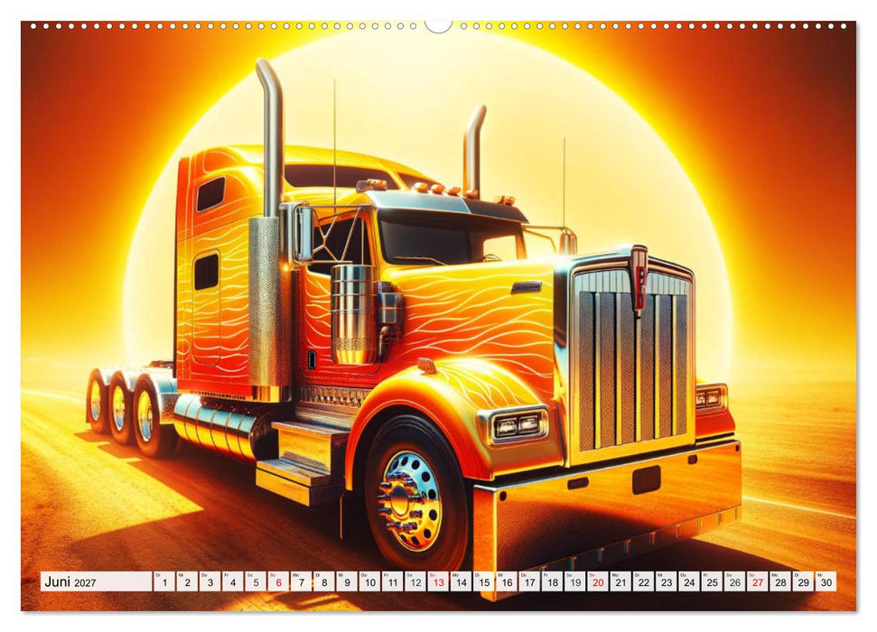 Faszination Truck: KI-Designs von Lack und Leistung (CALVENDO Wandkalender 2027)