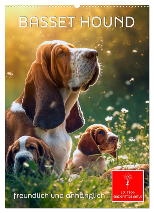 Basset Hound - freundlich und anhänglich (CALVENDO Wandkalender 2027)