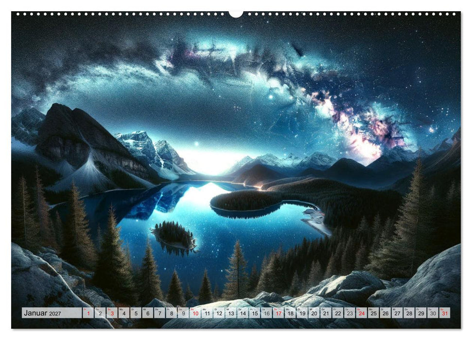 Momente der Ruhe - Beruhigende Ansichten für jeden Monat (CALVENDO Wandkalender 2027)