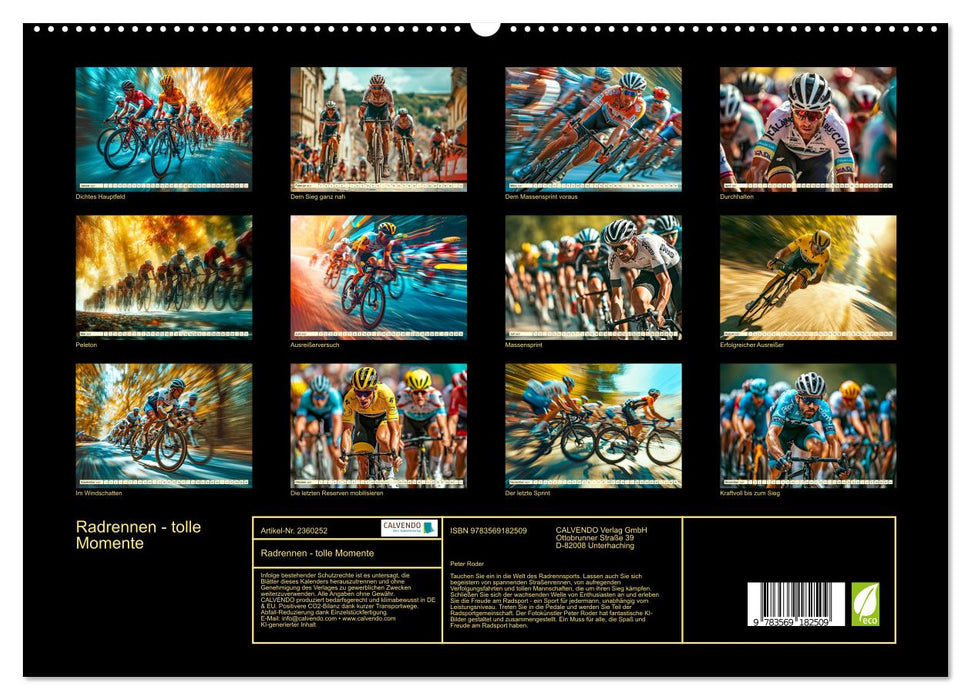 Radrennen - tolle Momente (CALVENDO Premium Wandkalender 2027)