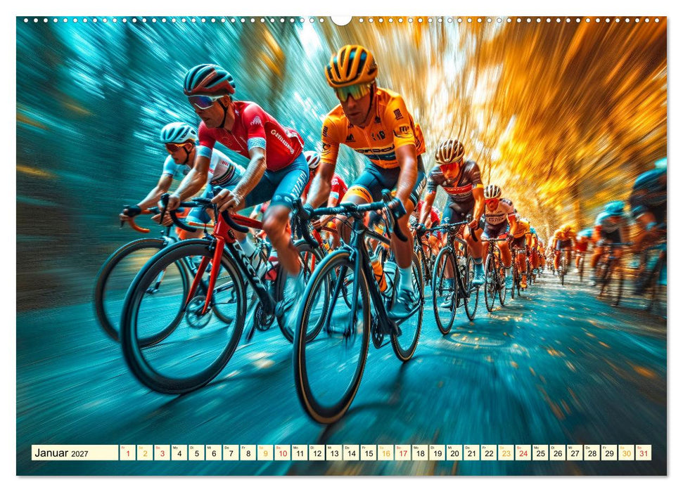 Radrennen - tolle Momente (CALVENDO Premium Wandkalender 2027)