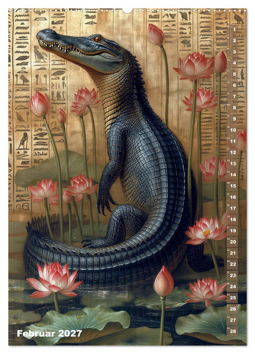 Ägyptische Algorithmen - Künstliche Intelligenz trifft auf das alte Ägypten (CALVENDO Wandkalender 2027)