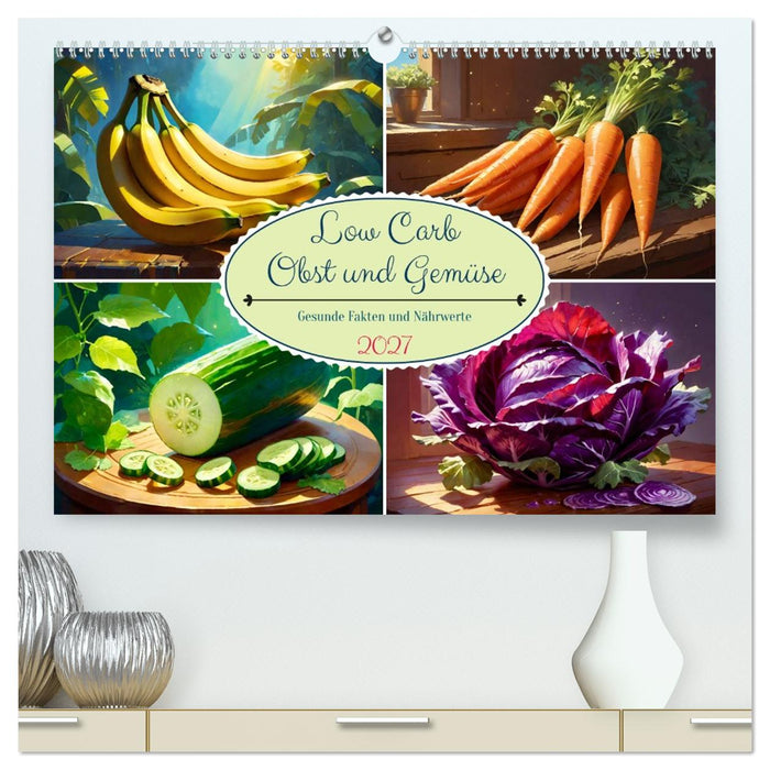 Low Carb Obst und Gemüse (CALVENDO Premium Wandkalender 2027)