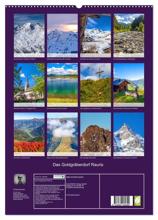 Das Goldgräberdorf Rauris (CALVENDO Premium Wandkalender 2027)
