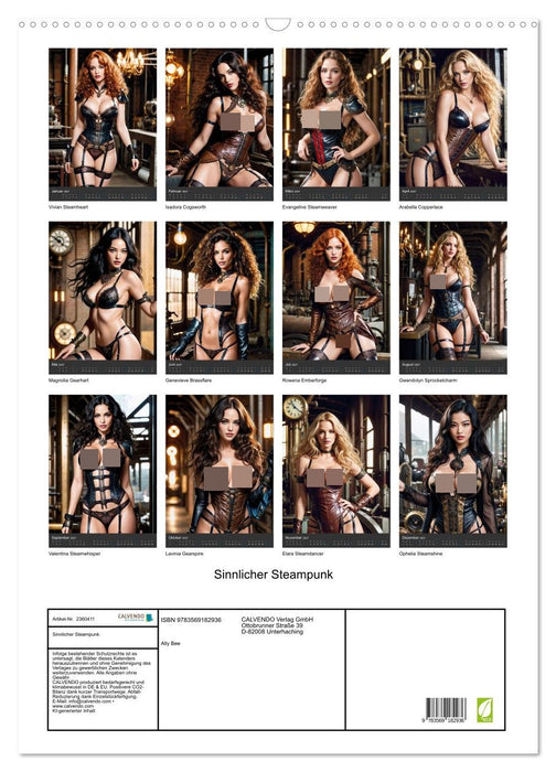 Sinnlicher Steampunk (CALVENDO Wandkalender 2027)