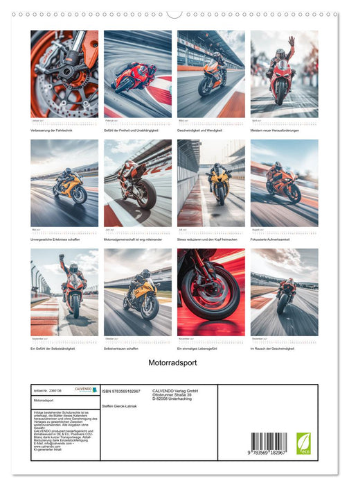 Motorradsport (CALVENDO Premium Wandkalender 2027)