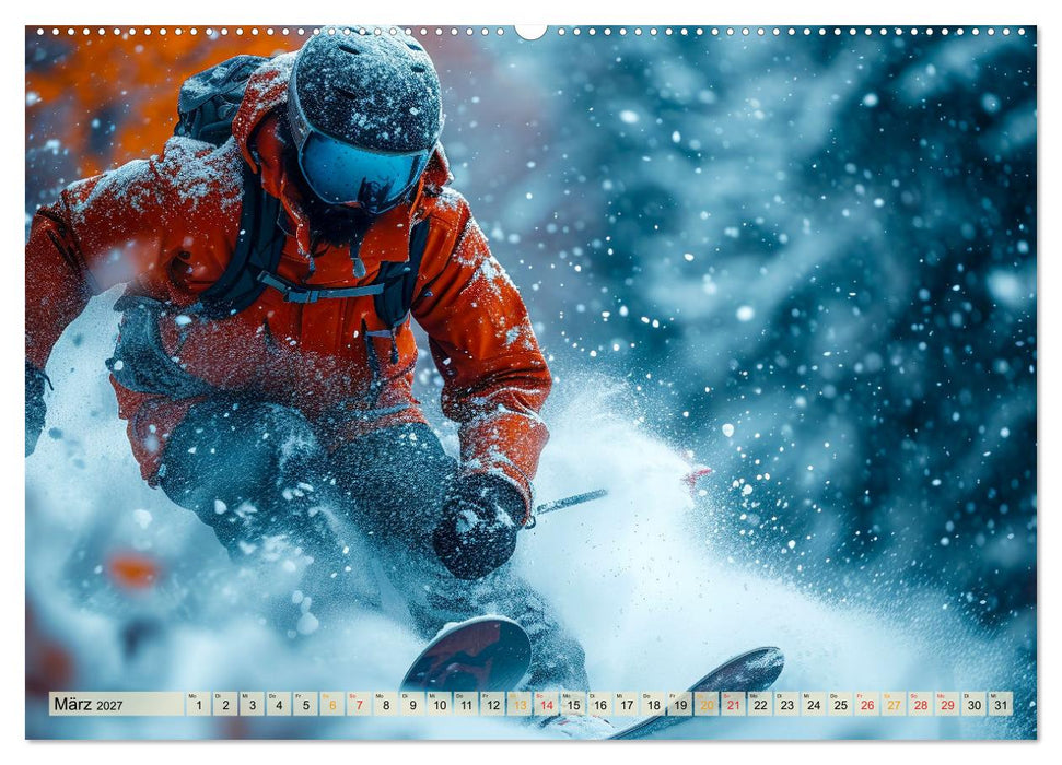 Skifahren - tolle Momente (CALVENDO Wandkalender 2027)