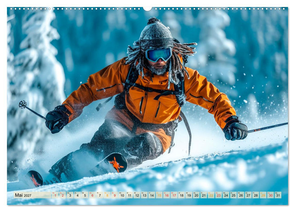 Skifahren - tolle Momente (CALVENDO Wandkalender 2027)