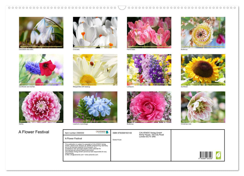 A Flower Festival (CALVENDO Monthly Calendar 2027)