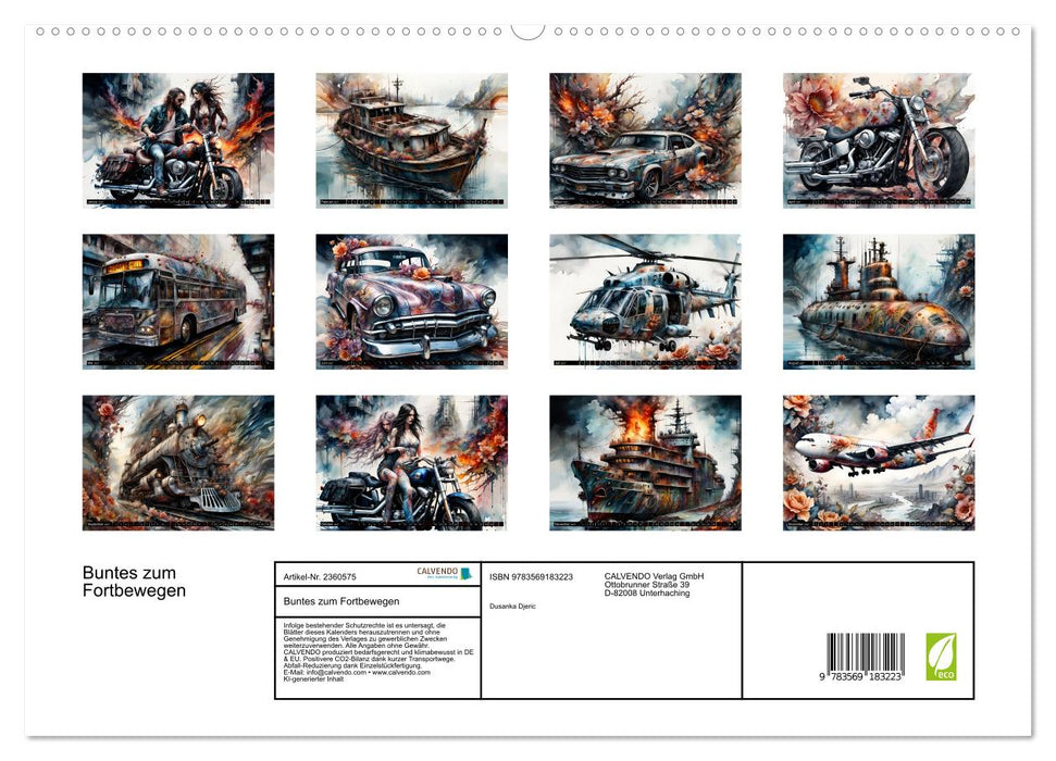 Buntes zum Fortbewegen (CALVENDO Premium Wandkalender 2027)