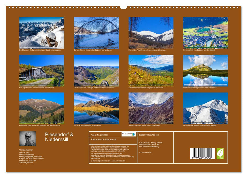 Piesendorf & Niedernsill (CALVENDO Premium Wandkalender 2027)