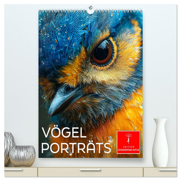 Vögel Porträts (CALVENDO Premium Wandkalender 2027)