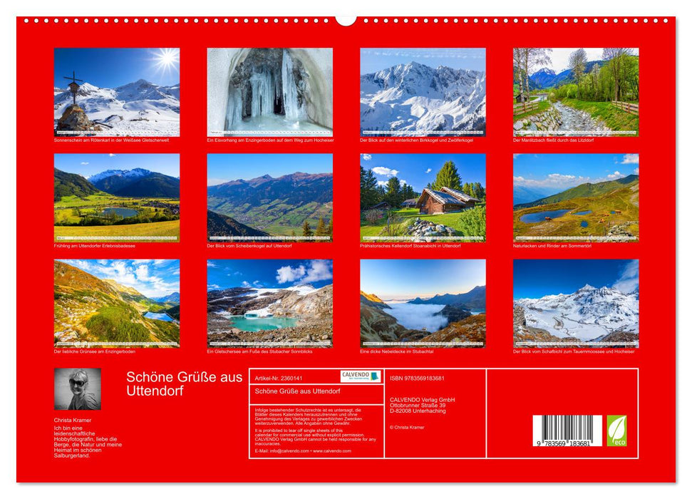 Schöne Grüße aus Uttendorf (CALVENDO Premium Wandkalender 2027)
