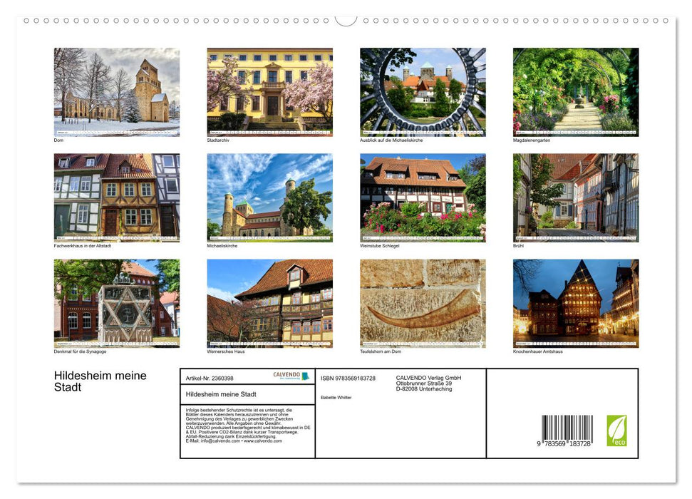 Hildesheim meine Stadt (CALVENDO Premium Wandkalender 2027)