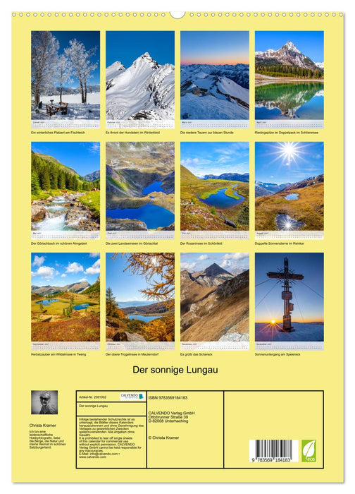 Der sonnige Lungau (CALVENDO Premium Wandkalender 2027)