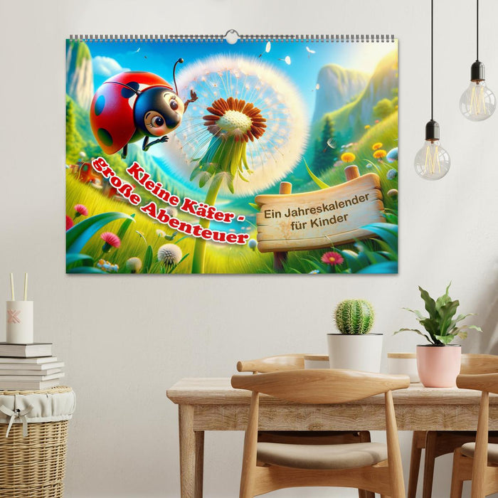 Kleine Käfer, große Abenteuer: Ein Jahreskalender für Kinder (CALVENDO Wandkalender 2027)