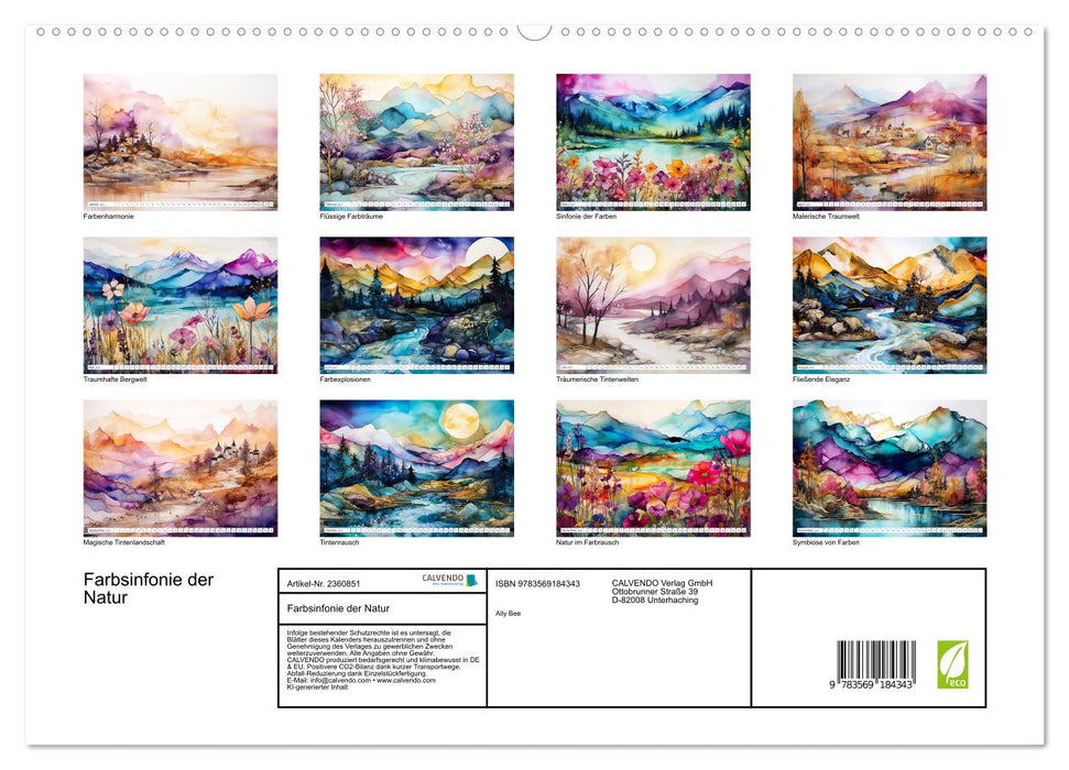 Farbsinfonie der Natur (CALVENDO Premium Wandkalender 2027)
