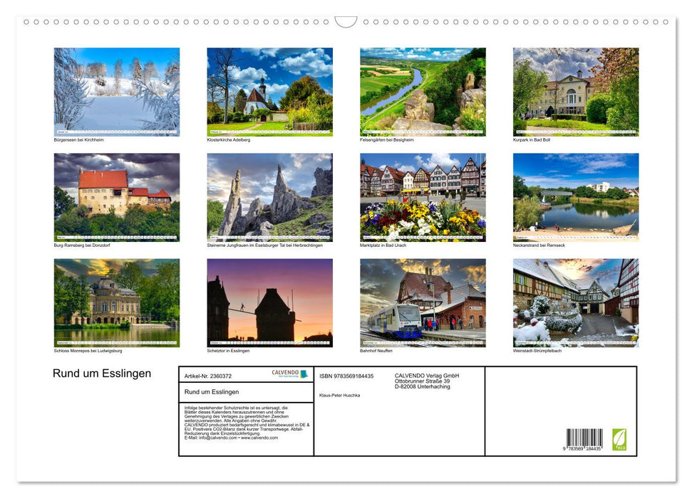 Rund um Esslingen (CALVENDO Wandkalender 2027)