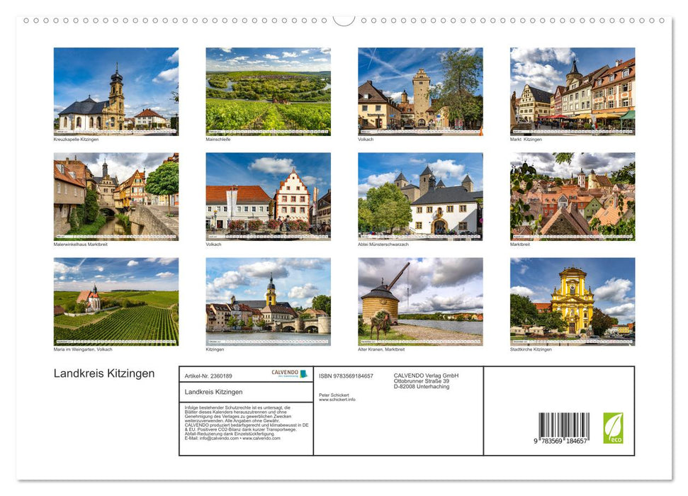 Landkreis Kitzingen (CALVENDO Premium Wandkalender 2027)