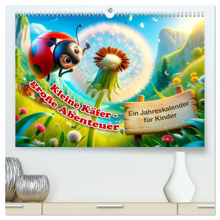 Kleine Käfer, große Abenteuer: Ein Jahreskalender für Kinder (CALVENDO Premium Wandkalender 2027)