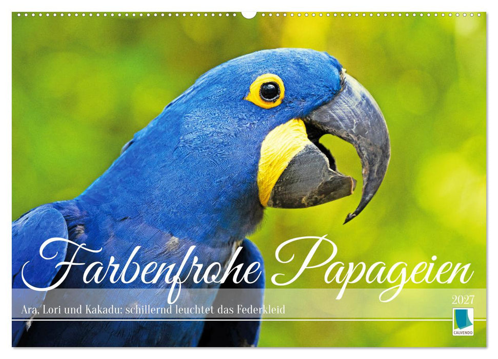 Farbenfrohe Papageien (CALVENDO Wandkalender 2027)