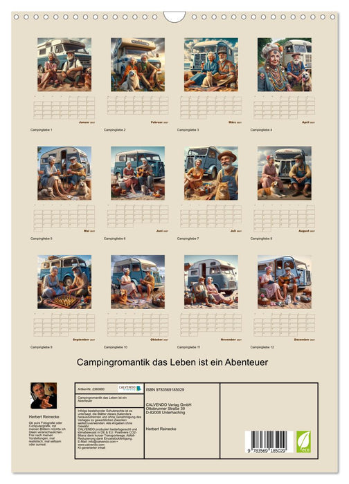 Campingromantik das Leben ist ein Abenteuer (CALVENDO Wandkalender 2027)