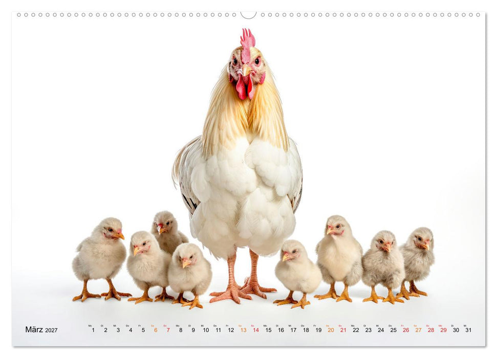 Hühner Alarm (CALVENDO Premium Wandkalender 2027)