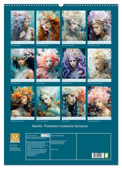 Atlantis. Poseidons mystische Nymphen (CALVENDO Wandkalender 2027)