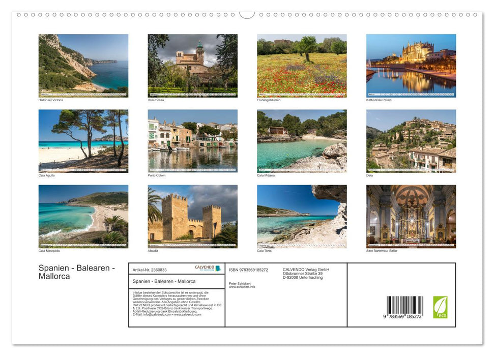 Spanien - Balearen - Mallorca (CALVENDO Premium Wandkalender 2027)