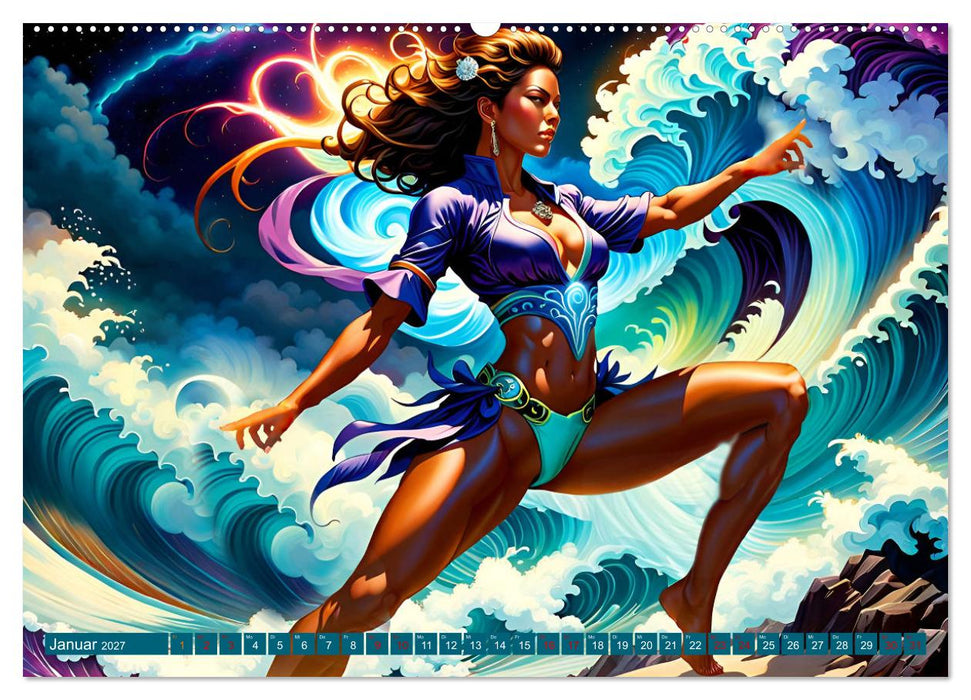 Die Wellenbezwinger (CALVENDO Premium Wandkalender 2027)