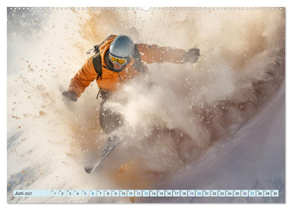 Snowboarder in Aktion (CALVENDO Premium Wandkalender 2027)