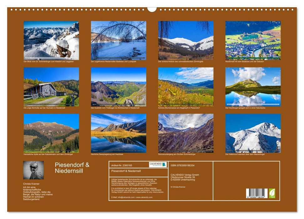 Piesendorf & Niedernsill (CALVENDO Wandkalender 2027)