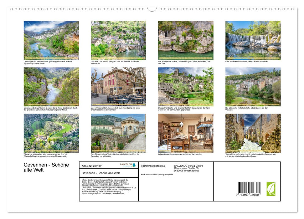 Cevennen - Schöne alte Welt (CALVENDO Premium Wandkalender 2027)
