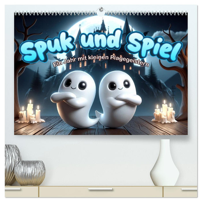 Spuk und Spiel: Ein Jahr mit kleinen Plagegeistern (CALVENDO Premium Wandkalender 2027)