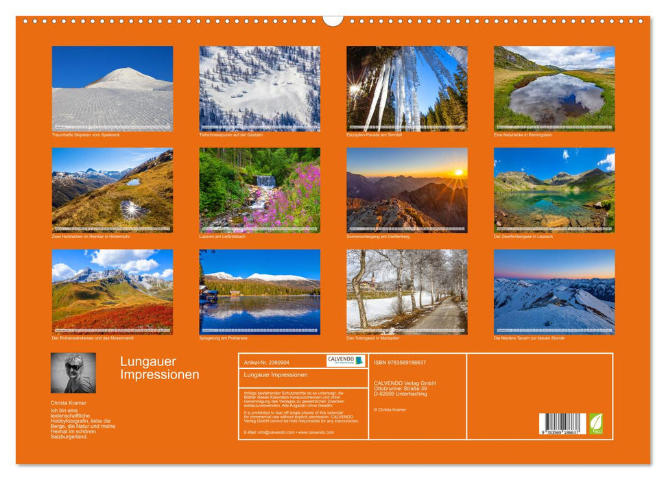 Lungauer Impressionen (CALVENDO Wandkalender 2027)