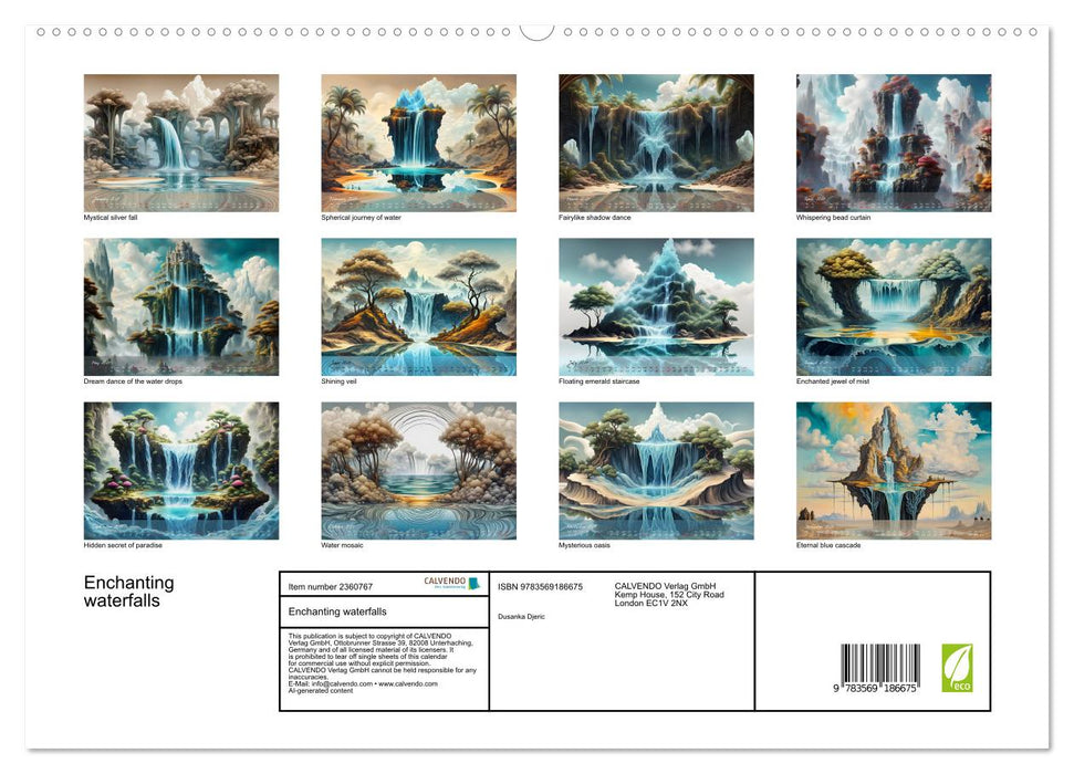 Enchanting waterfalls (CALVENDO Premium-Calendar 2027)