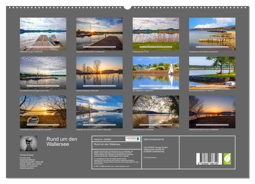 Rund um den Wallersee (CALVENDO Premium Wandkalender 2027)