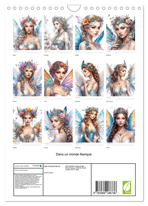 Dans un monde féerique (CALVENDO Calendrier mensuel 2027)
